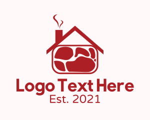 Ribeye - Red Meat House logo design