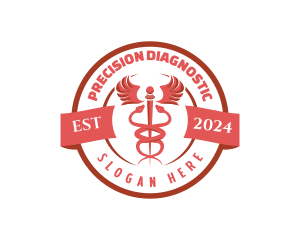 Diagnostic - Caduceus Medicine Healthcare logo design