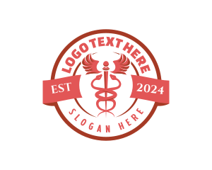 Diagnostic - Caduceus Medicine Healthcare logo design