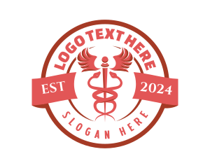 Medicine - Caduceus Medicine Healthcare logo design