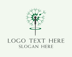 Traditional - Dandelion Acupuncture Therapy logo design