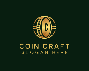 Cryptocurrency Digital Coin logo design