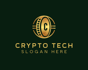 Cryptocurrency Digital Coin logo design