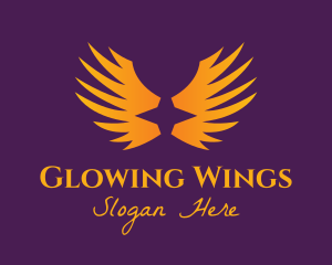 Orange Star Wings logo design