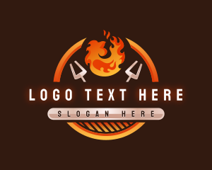 Barbecue - Grill Roasted Chicken logo design