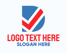 Approval - Voter Letter D logo design