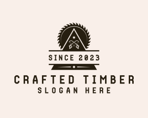 Woodwork - Woodworking Carpentry Tools logo design