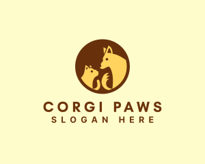 Corgi - Cat Dog Vet logo design