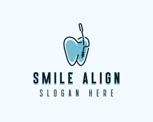 Tooth Dentist Orthodontics logo design