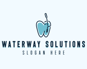 Tooth Dentist Orthodontics logo design