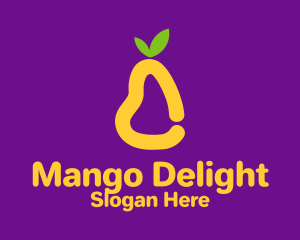Mango - Cute Pear Fruit logo design