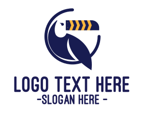 Icon - Blue Toucan Arrows logo design