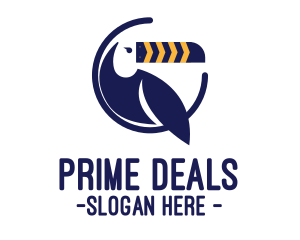 Amazon - Blue Toucan Arrows logo design