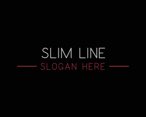 Thin - Modern Slim Minimalist logo design