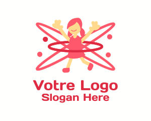 Young Child Playing  Logo