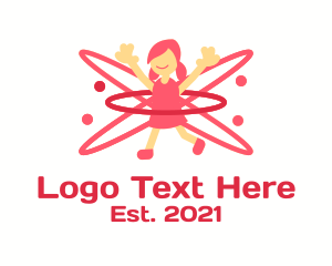 Playing - Young Child Playing logo design