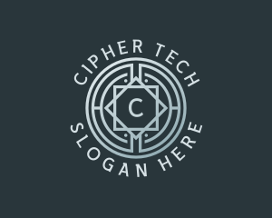 Cryptography - Fintech Currency Cryptography logo design
