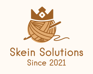 Skein - Royal Crown Crochet logo design