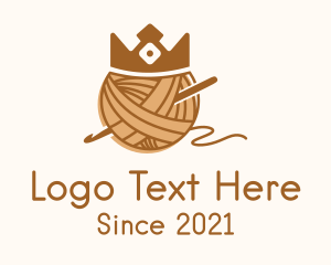 Knit - Royal Crown Crochet logo design