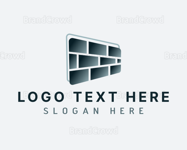 Tile Brick Masonry Logo