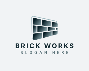 Brick - Tile Brick Masonry logo design