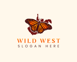 West Virginia Butterfly Nature logo design