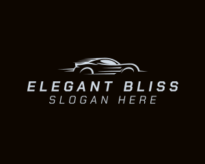 Supercar - Fast Gray Sports Car logo design