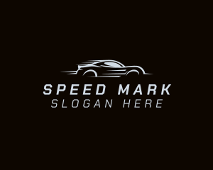 Fast Gray Sports Car logo design