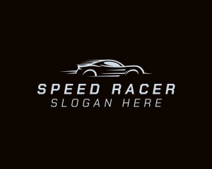 Fast Gray Sports Car logo design