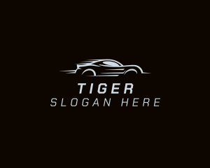 Sports Car - Fast Gray Sports Car logo design