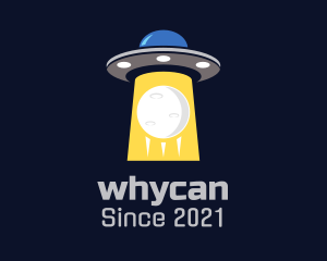 Spaceship - Moon UFO Spaceship logo design