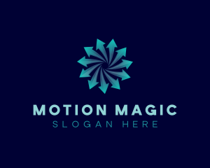 Arrow Trading Motion logo design