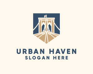 Urban Brooklyn Bridge logo design