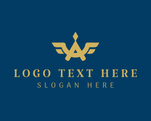 Hospitality - Diamond Wings Jeweler Letter A logo design