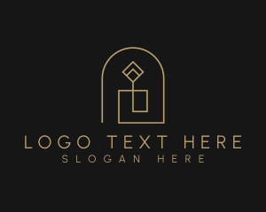 Religious - Geometric Candle Light logo design
