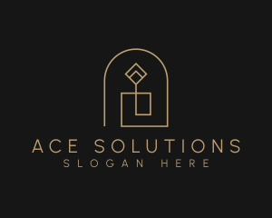 Geometric Candle Light logo design