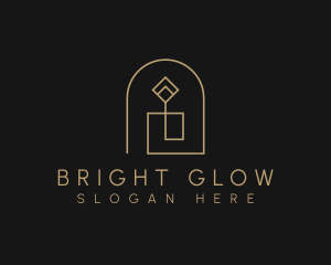 Light - Geometric Candle Light logo design