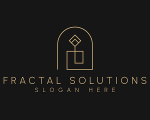 Geometric Candle Light logo design