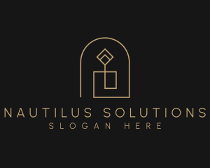 Geometric Candle Light logo design