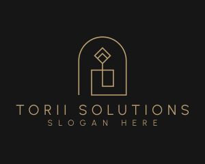 Geometric Candle Light logo design