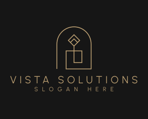 Geometric Candle Light logo design