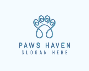 Paw Pet Grooming logo design