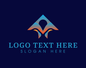 Airport - Travel Plane Logistics logo design