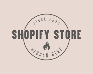 Fire Store Business logo design