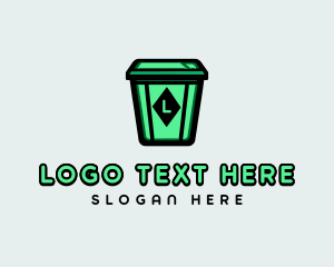 Recycling Bin - Waste Management Sanitation logo design