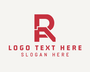 Letter A - SImple Modern Construction logo design