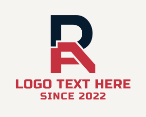 Construction - Construction Letter RA logo design