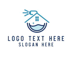 Housekeeper - House Cleaning Sanitation logo design