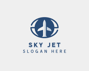 Jet Aircraft Courier logo design