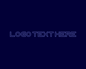 Cyberspace - Futuristic Digital Techno logo design
